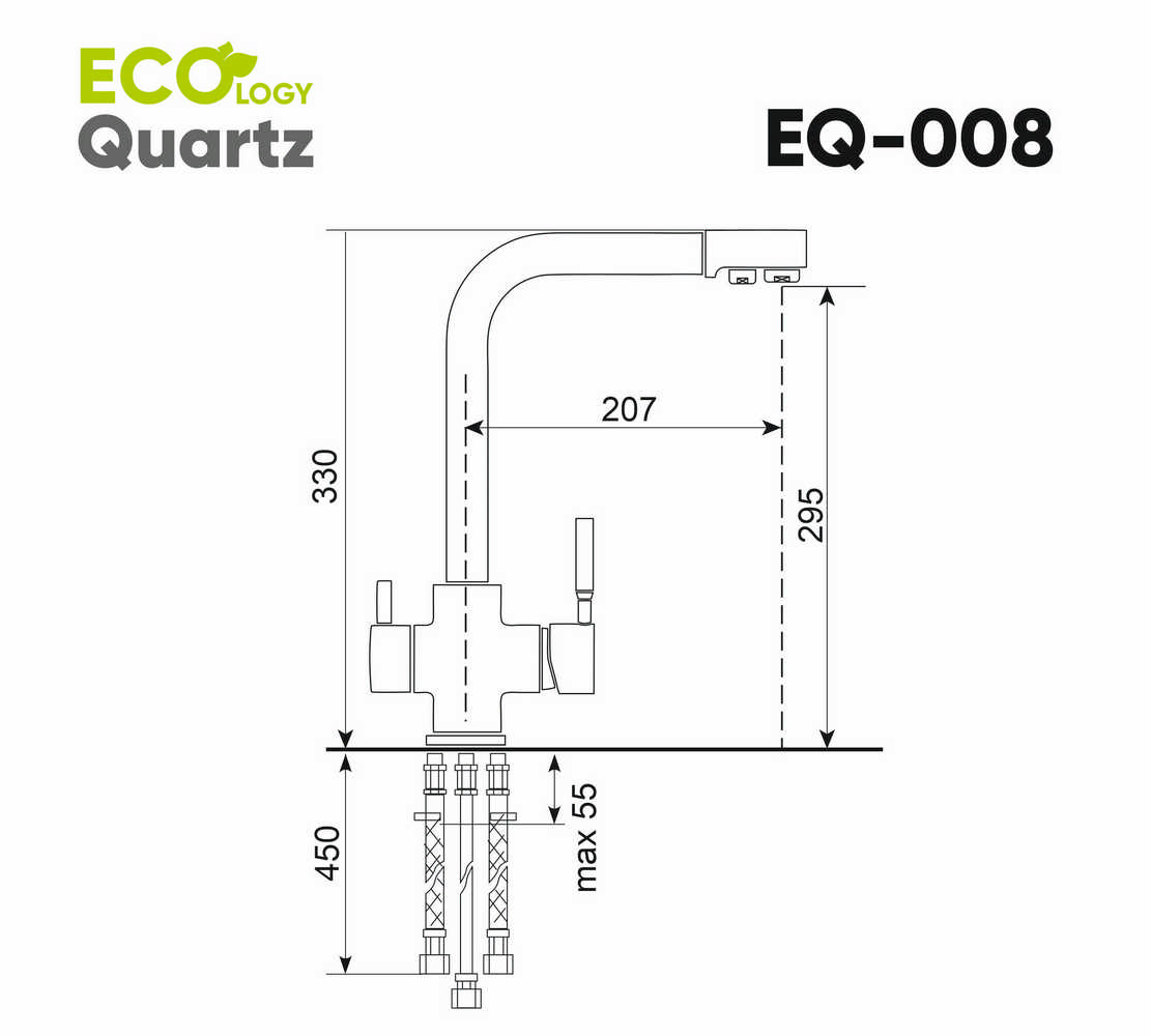 Смеситель Ecology Quartz EQ-008