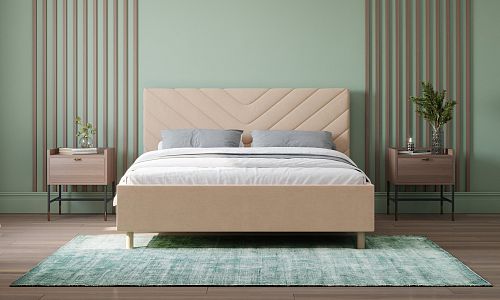 Кровать в мягкой обивке Adela 1600 