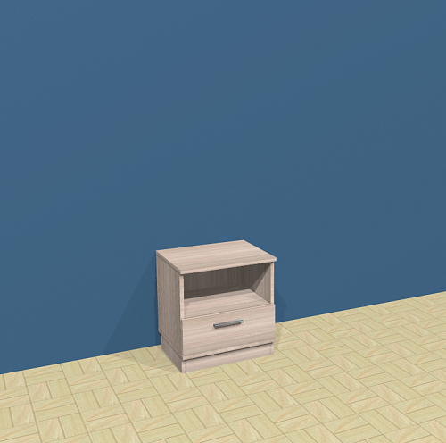 Тумба прикроватная с ящиком и нишей Шимо Св. 