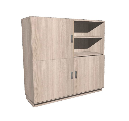 Тумба многофункциональная большая с нишами и тремя дверьми Шимо Св. 