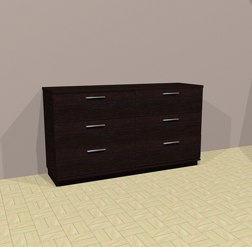 Комод шестиящичный Венге 