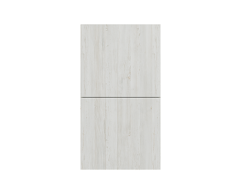 Полка навесная парящая широкая с двумя дверьми Серый фон/Винтерберг 