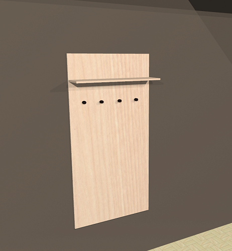 Вешалка широкая Вишня 