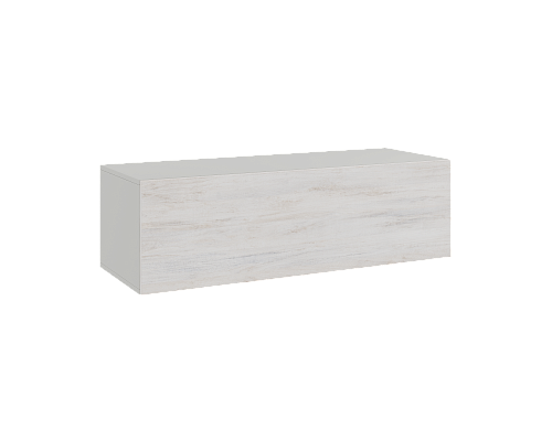 Тумба парящая с одной дверью Серый фон/Ясмунд 