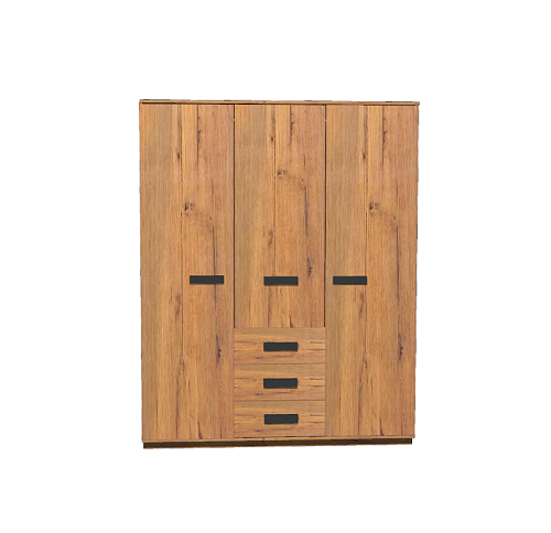 Шкаф трехстворчатый с тремя ящиками Лайк 1716 