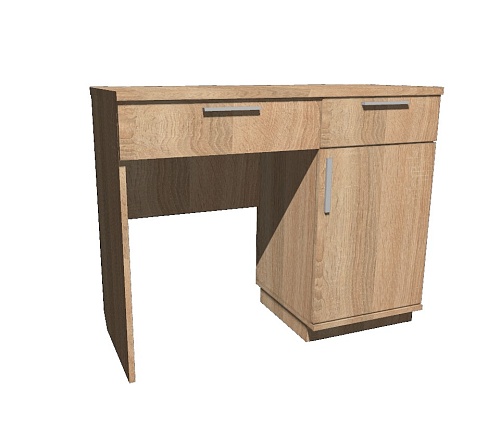 Стол туалетный с ящиками и тумбой 