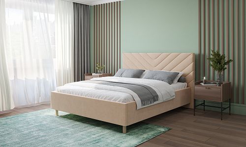 Кровать в мягкой обивке Adela 1600 