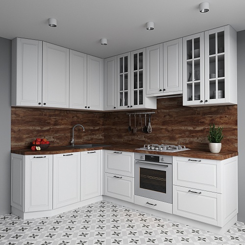 Выставочный Дуб Мокко с белым деревом 