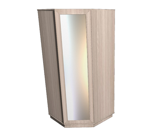 Шкаф угловой глубокий 58х58 с зеркалом 