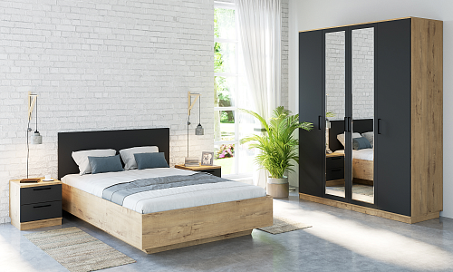 Спальня Бунратти/Серый тёмный 