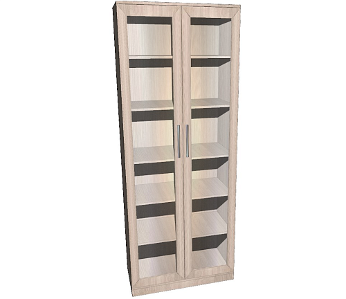 Шкаф двустворчатый витрина для посуды 