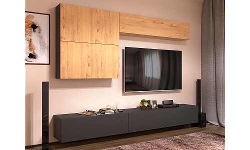 Гостиная Бунратти/Серый тёмный 